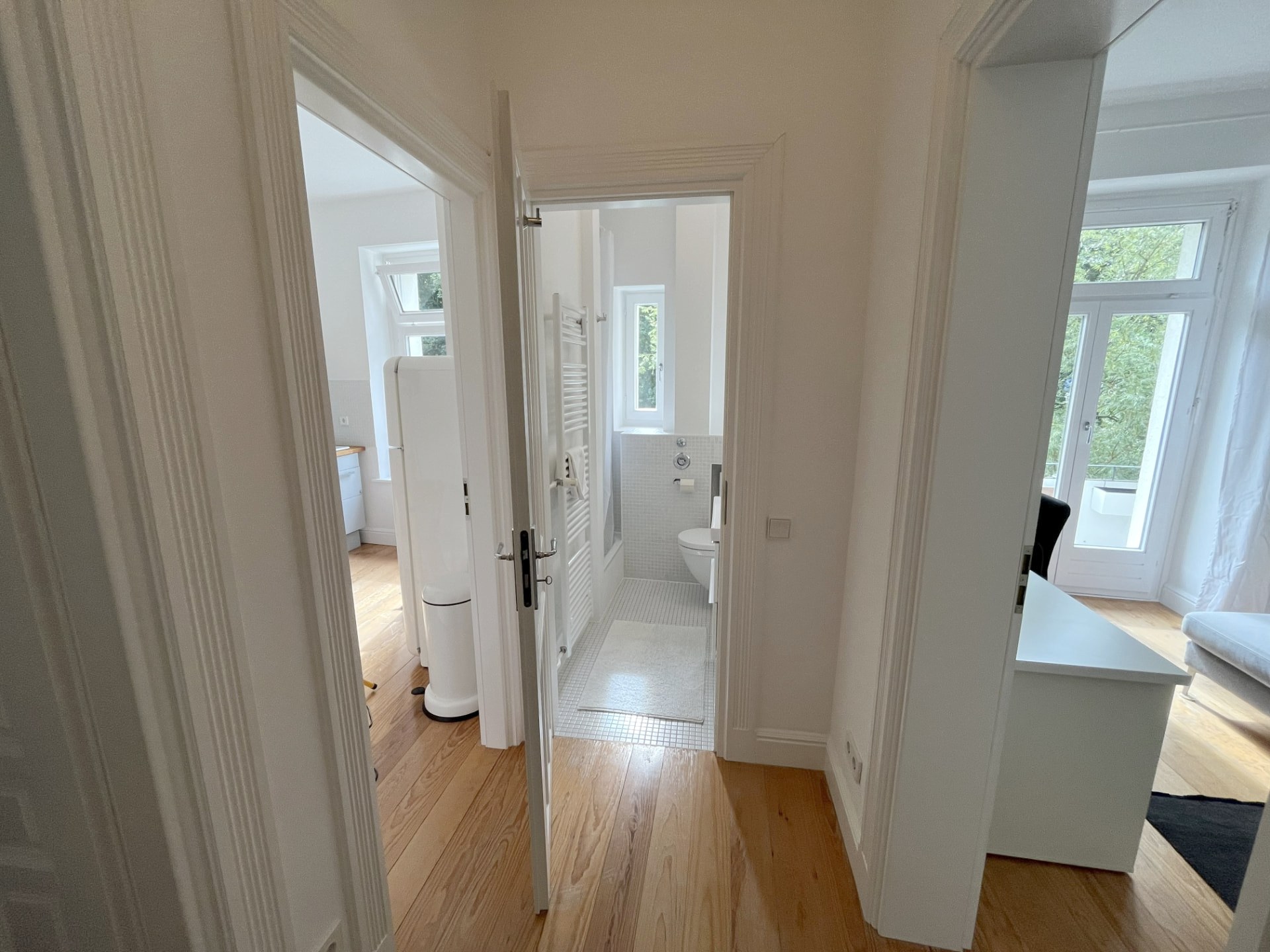 Flur der Wohnung in Hamburg, Ansicht 1