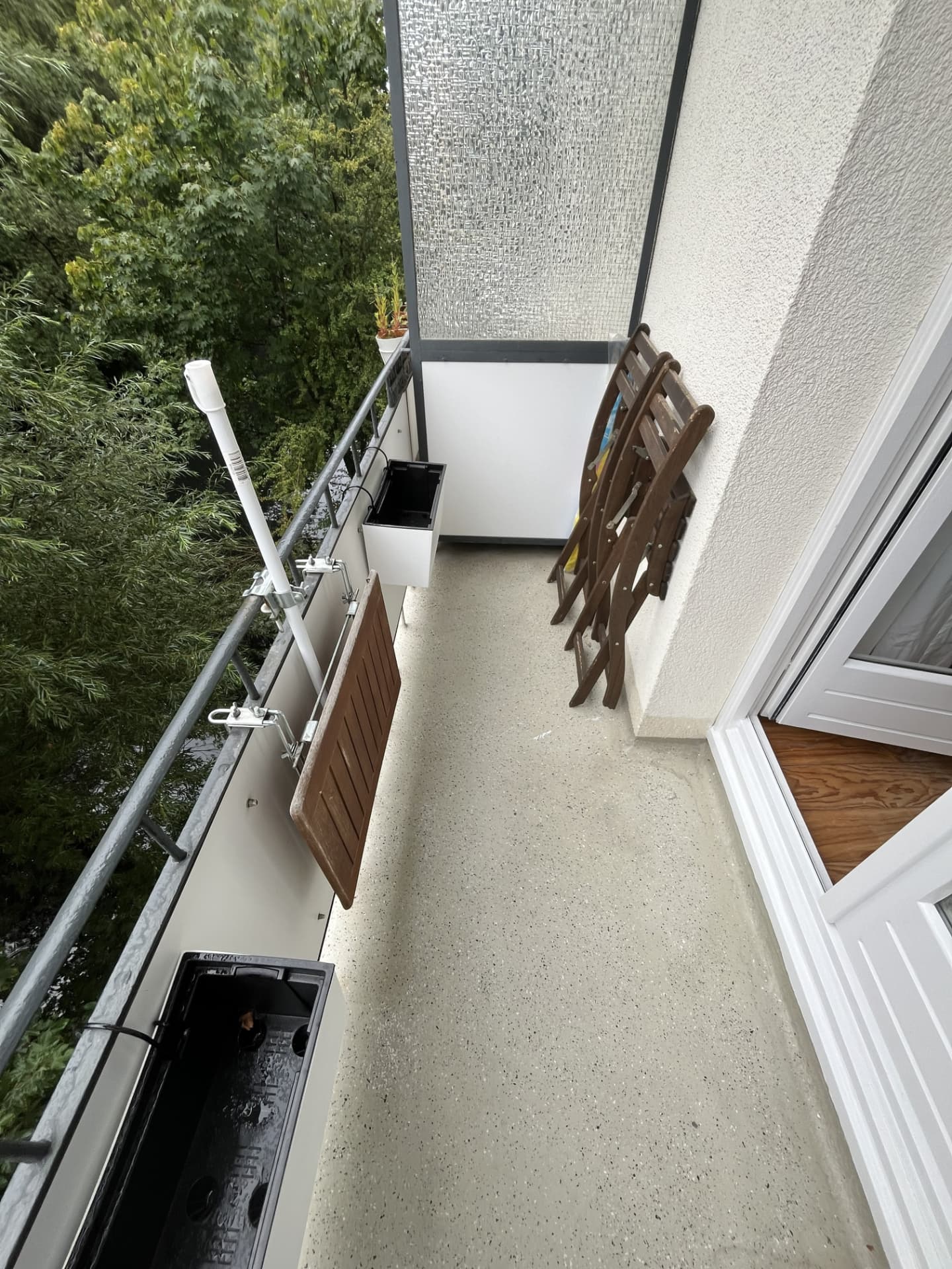 Balkon der Wohnung in Hamburg, Ansicht 1